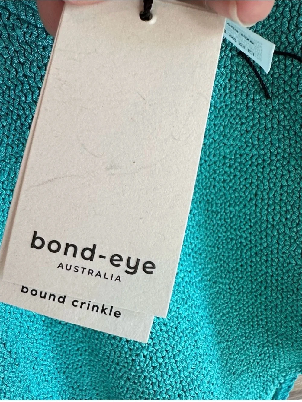 Bond-eye Mini Me Kids Teal Mara Crinkle One Piece Swimsuit One Size